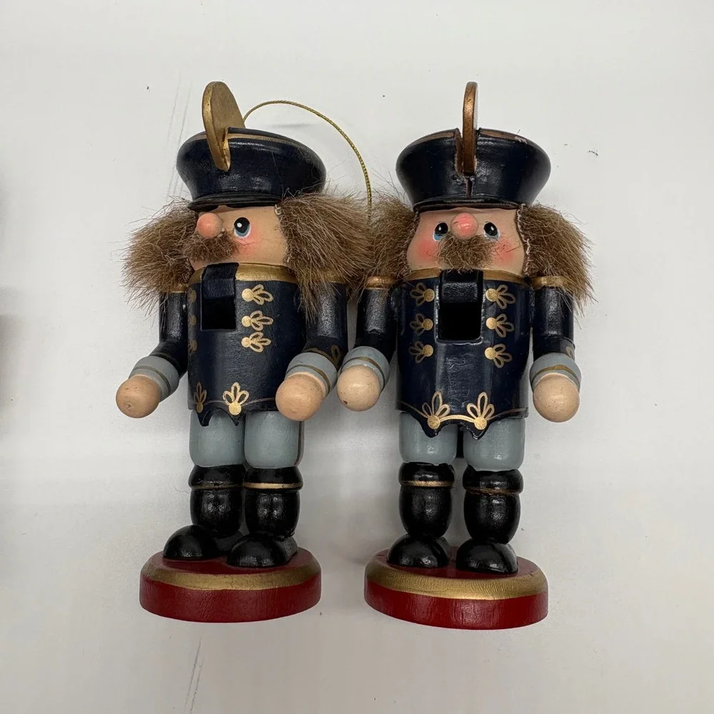 Zims Heirloom Collectibles Wooden Nutcracker Christmas Ornaments Set of 10